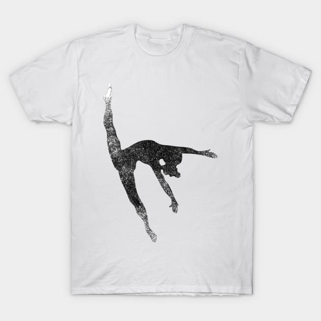 Balck dancer Silhouette T-Shirt by joyjeff